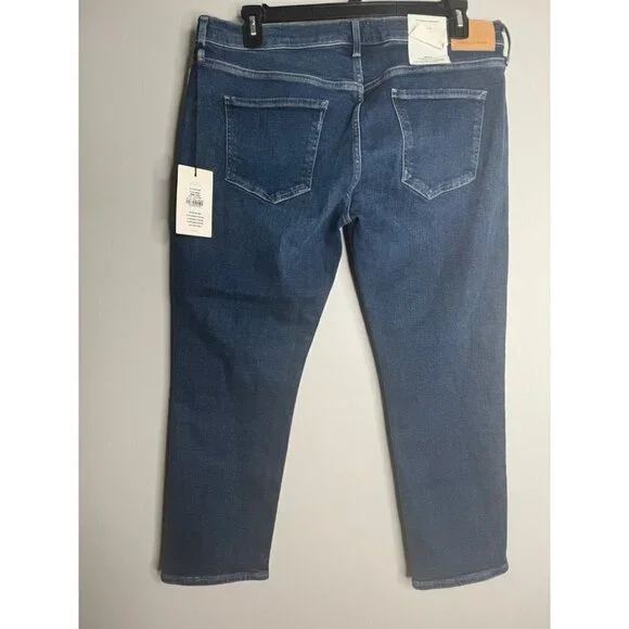 CITIZENS OF HUMANITY Ella Mid Rise Slim Crop Jeans in Sky Lantern Size 33 NWT